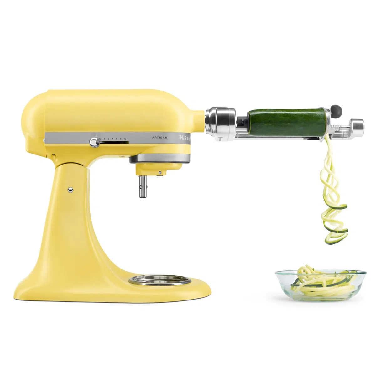KitchenAid 5KSM195PSEBT Küchenmaschine 4,7 l Butter – ARTISAN, mit kippbarem Motorkopf, 2 Edelstahlschüsseln, Gehäuse aus Spritzgussmetall