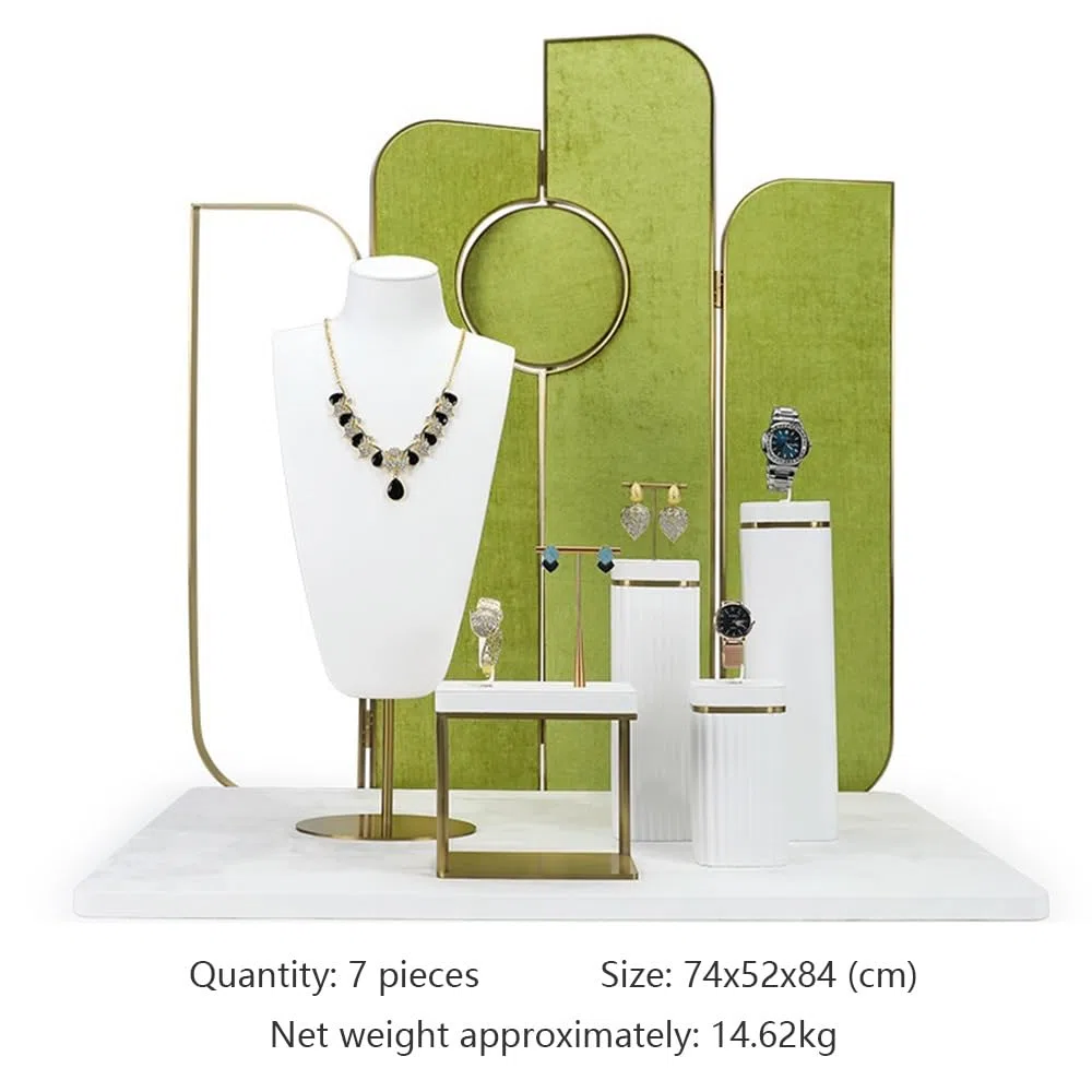 Schmuckhalter Velvet Jewelry Display Set Faux Leather Mannequin