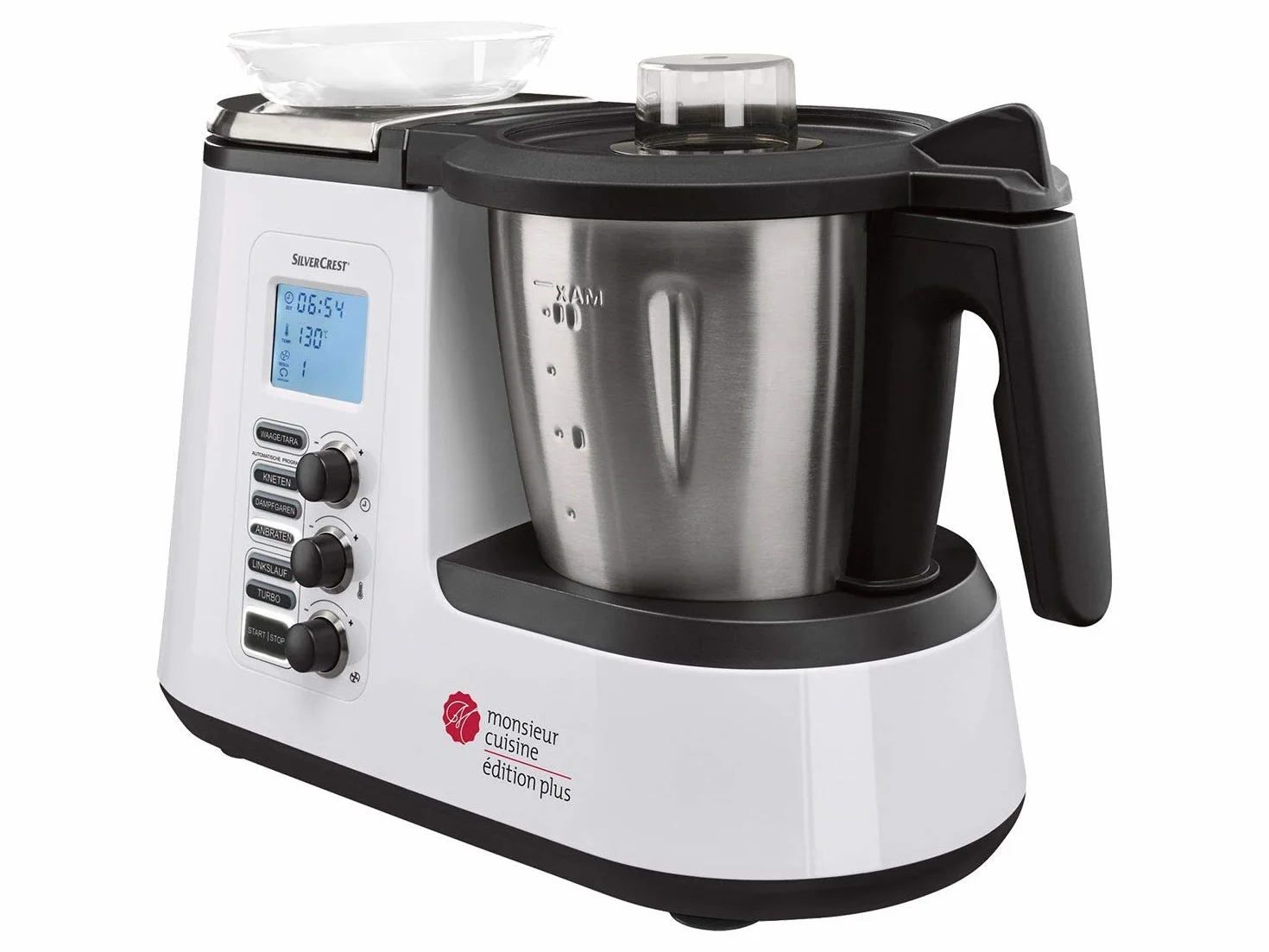 Silvercrest Monsieur Cuisine Edition Plus, multifunktional, waschbar, Schwarz/silberfarben