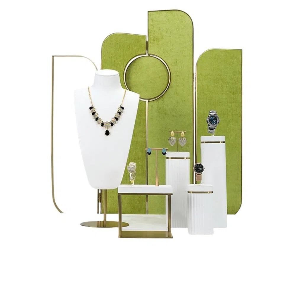 Schmuckhalter Velvet Jewelry Display Set Faux Leather Mannequin