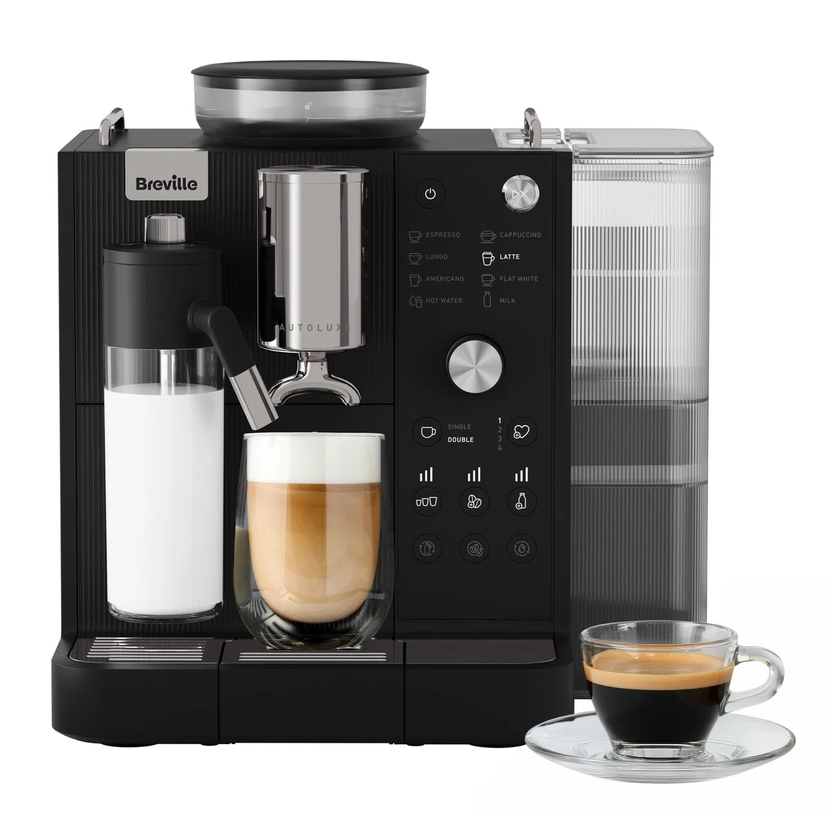 Breville Prima Latte AutoLuxe Espressomaschine, Schwarz
