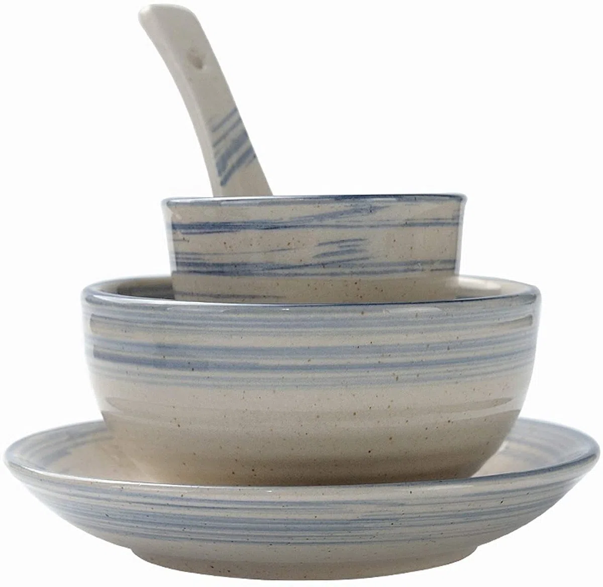 Geschirr Sets für Haus oder Sonder Restaurant, Geschirr Sets Retro chinesischen Stil Steingut Hotel Restaurant Ceramic Geschirr Set Tisch Einer Person Einzel Teller Teller Bowl