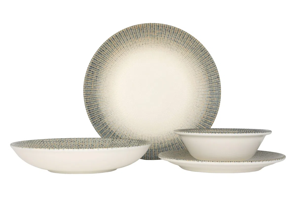 Bonna Geschirrset (Medium) - Sway - 24 teilig - 6 Personen - Porzellan